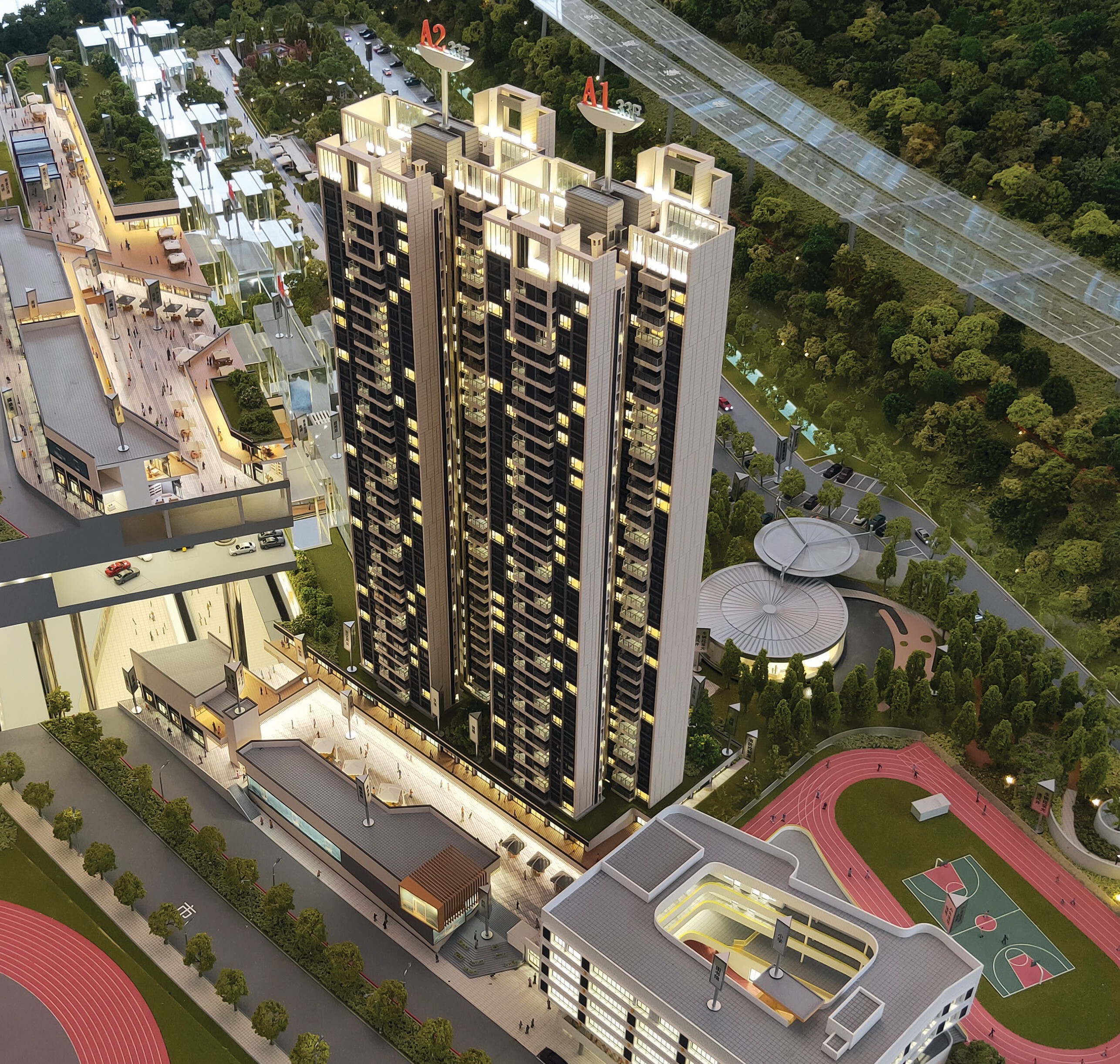 Star Yue Shan Pan residential architectural model by Yuexiu Property, produced by JYD Models