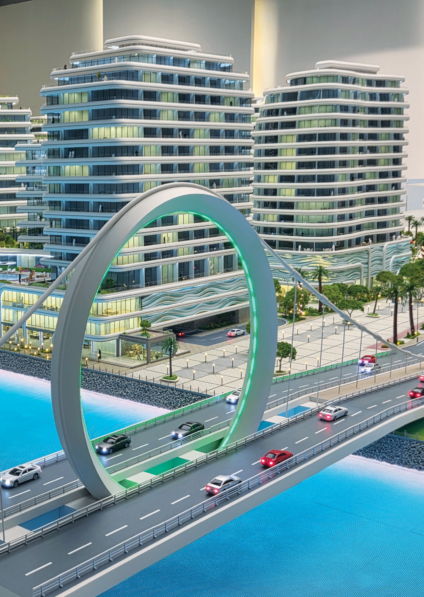 Qatar Project W architectural scale model for Middle East window and showroom display