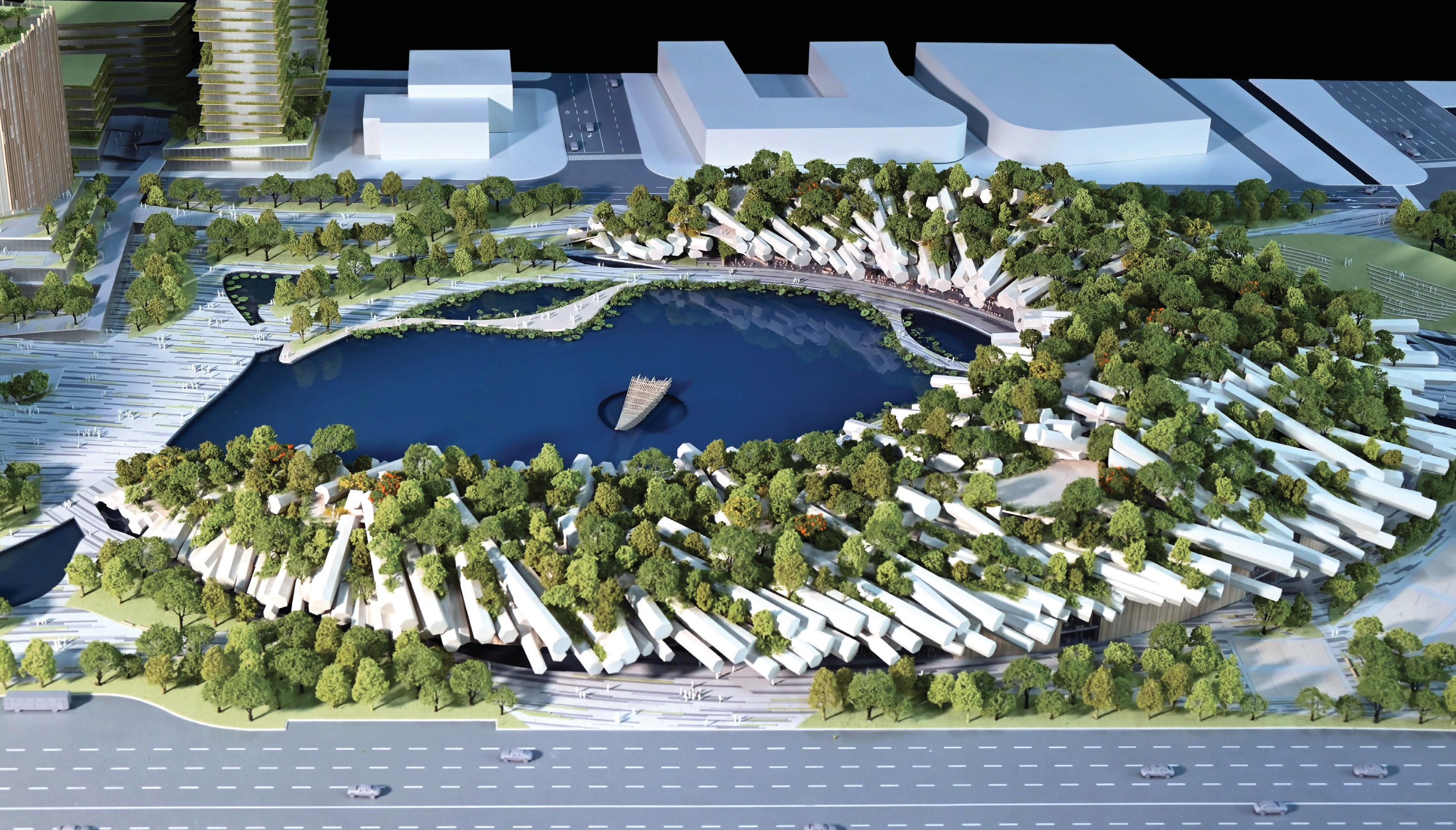 Ningbo Xiangshan People's Square, Kengo Kuma