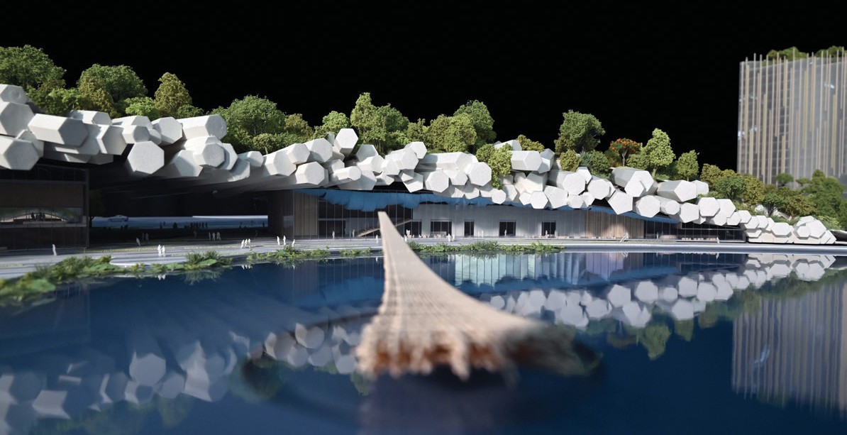 Ningbo Xiangshan People's Square, Kengo Kuma