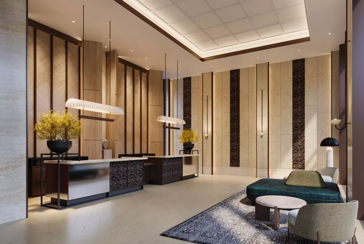 Hotel lobby floor lamp InterContinental JERUSALEM by IHG
