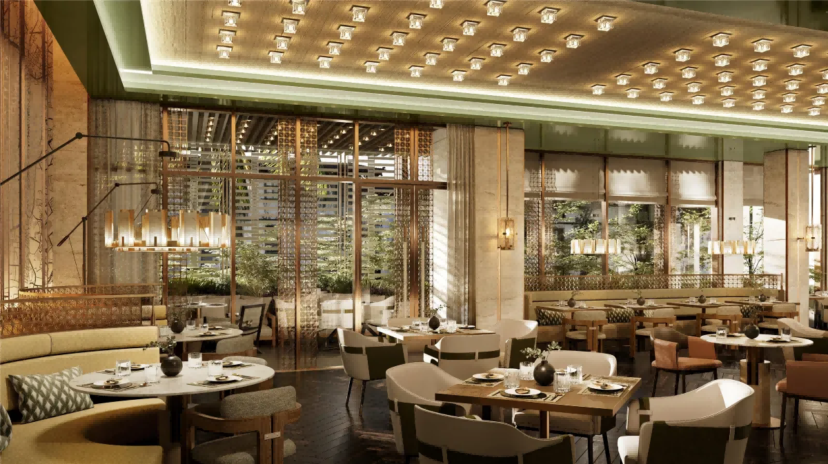 Restaurant pendants Waldorf Astoria Kuala Lumpur