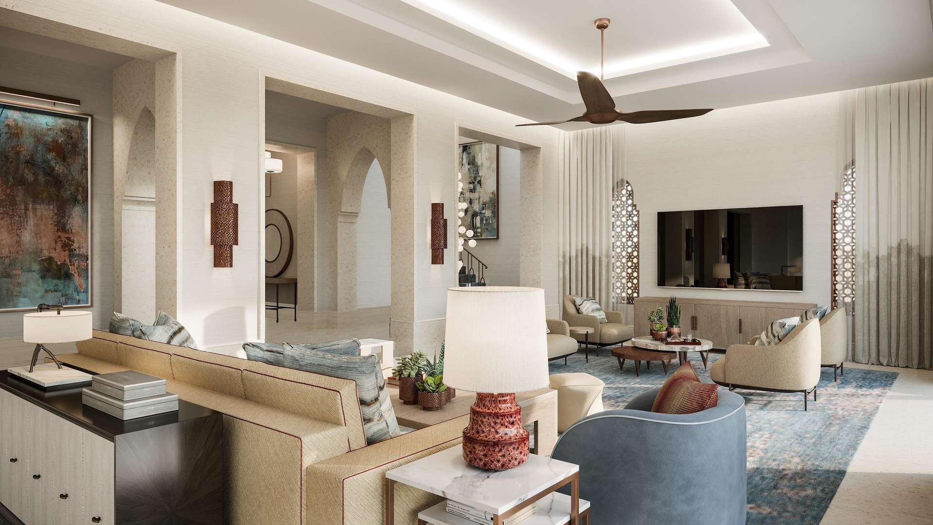 Travertine Table lamp Four Seasons Resort Sharm El Sheikh