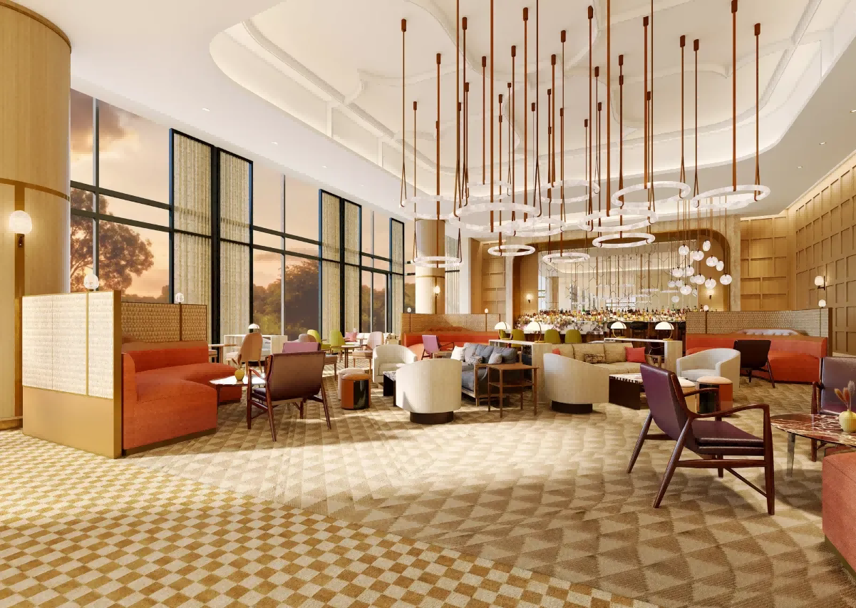 hotel lobby chandelier InterContinental JERUSALEM by IHG