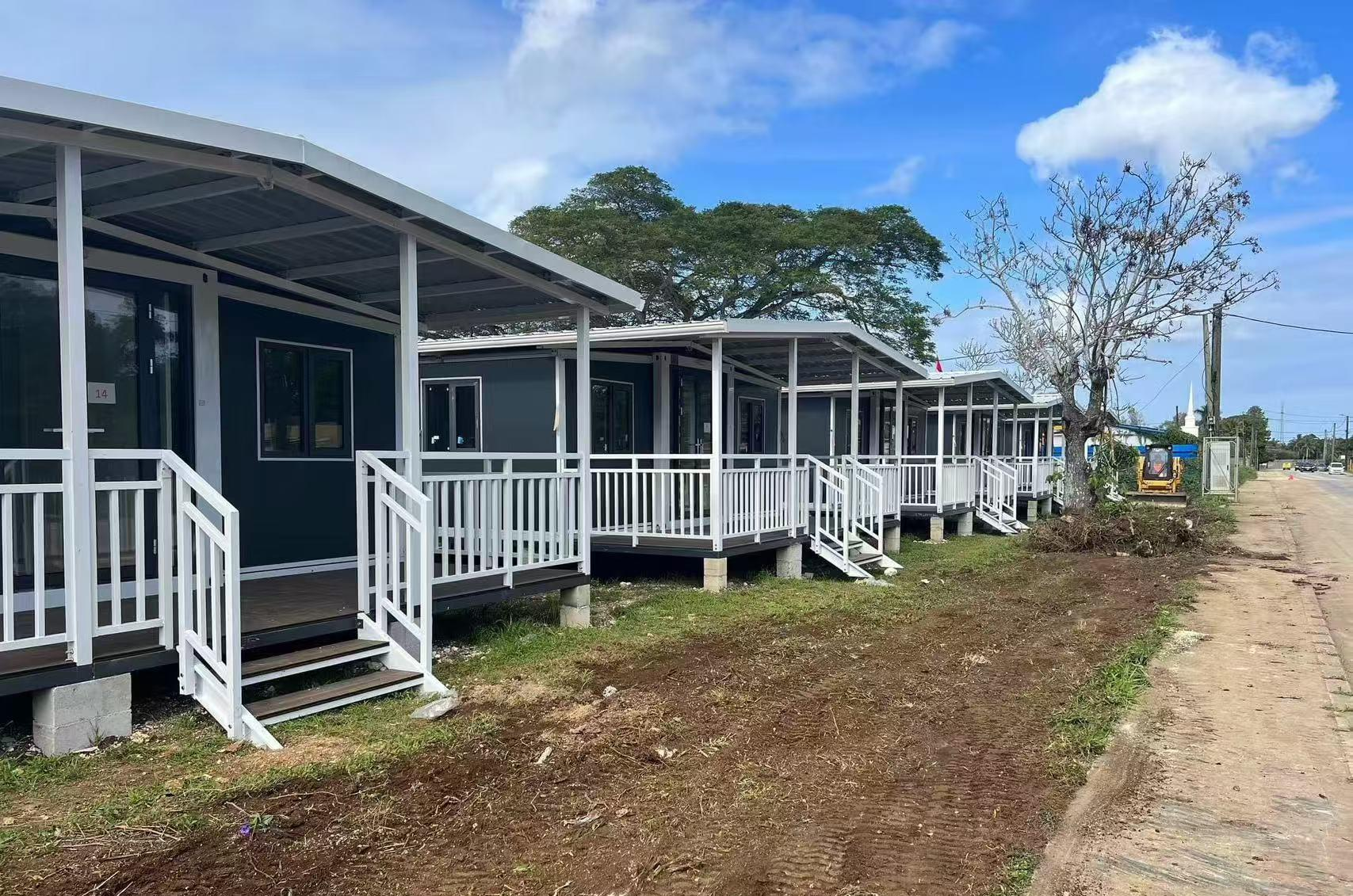 Modular container home units deployed for a resort accommodation project in the Philippines