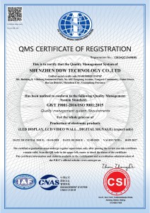QMS CERTIFICATE OF REGISTRATION