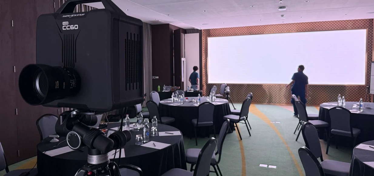 Fine-pitch COB LED video wall installed in an indoor professional viewing environment