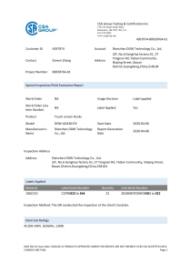CSA Certification