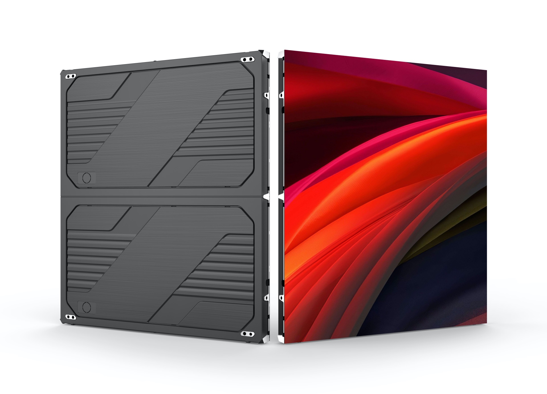 Die-cast aluminium cabinet of the ECOB Series indoor fine-pitch COB LED display