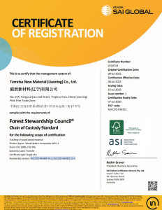 FSC Chain of Custody Certification