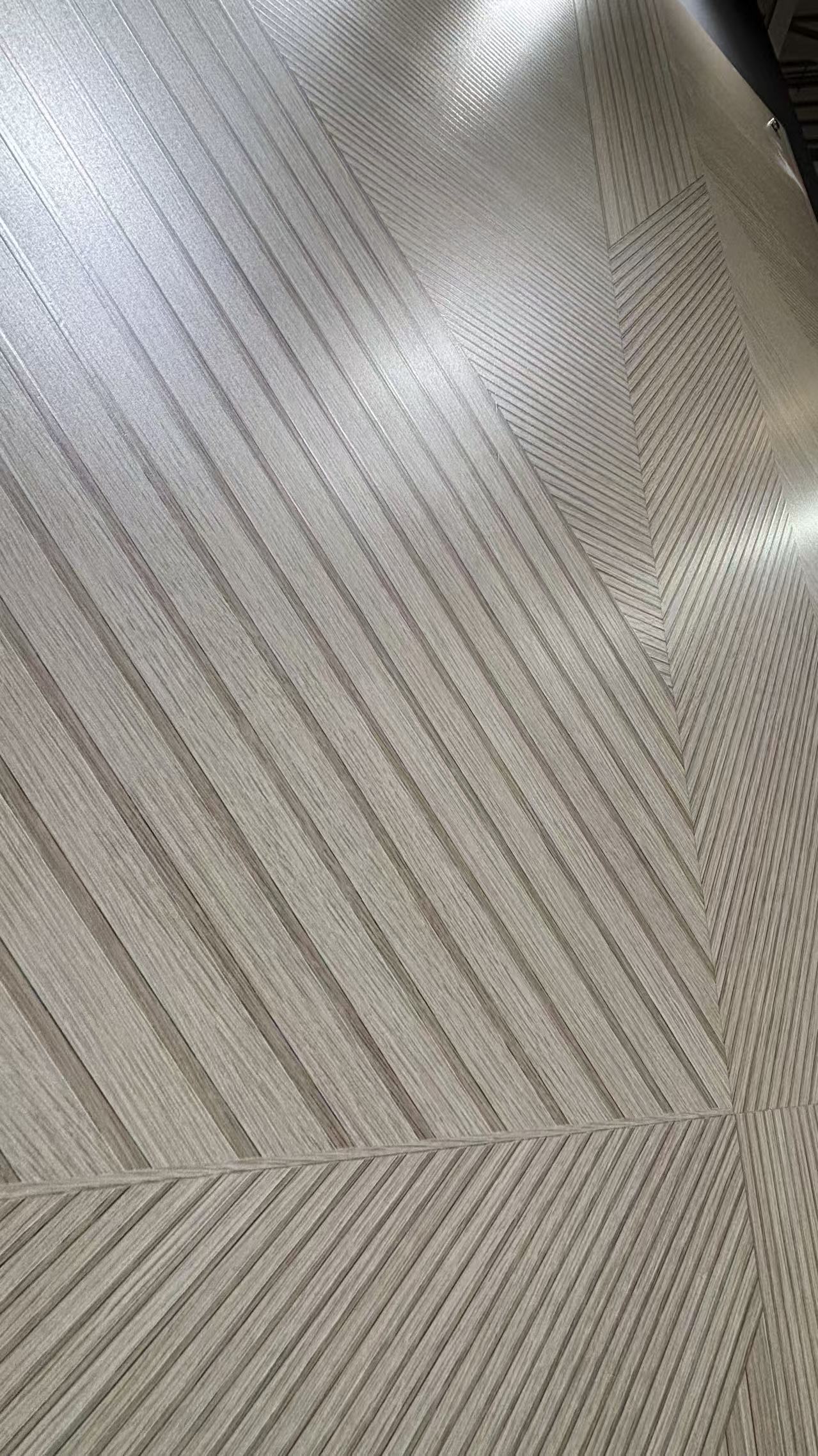 Silica Mineral Wall Panel 3D embossing surface with wood effect
