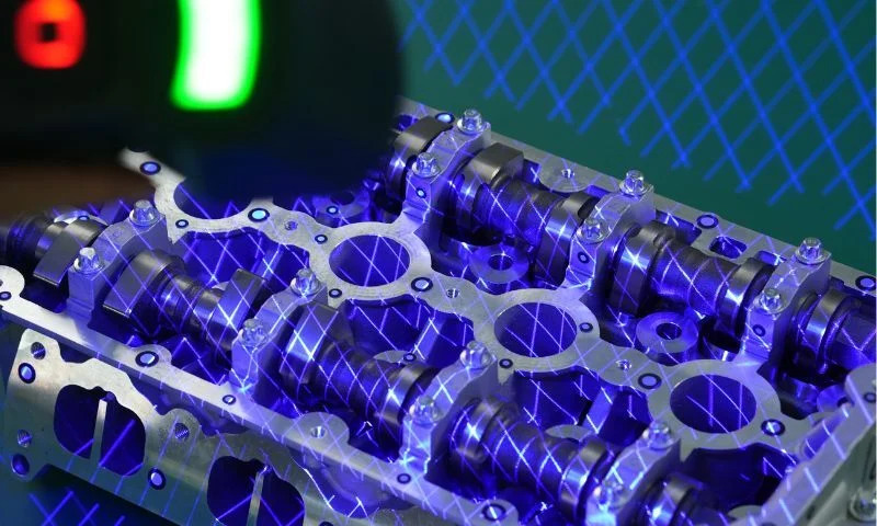 3D scanner for automotive engine and powertrain quality control
