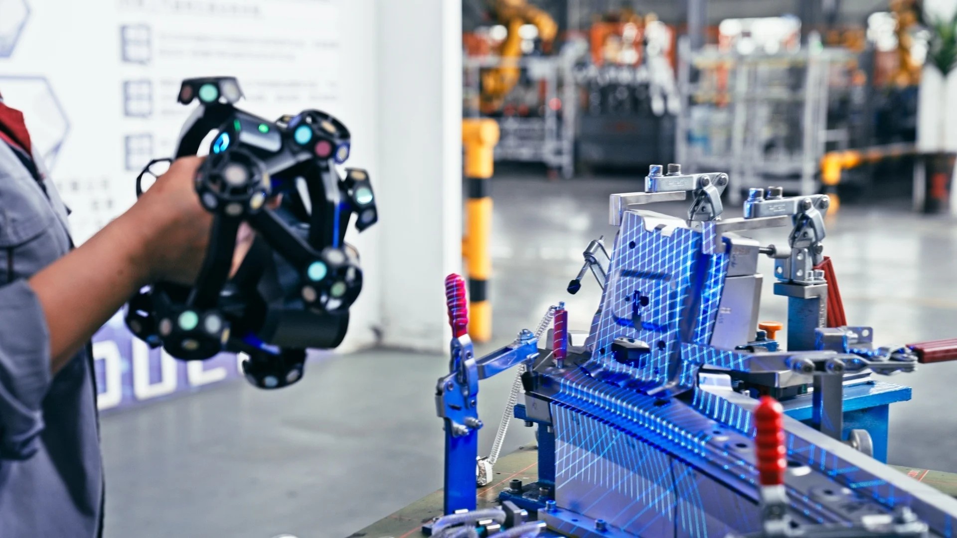 Automotive sheet metal inspection using FreeScan Trak Nova dynamic tracking 3D scanner