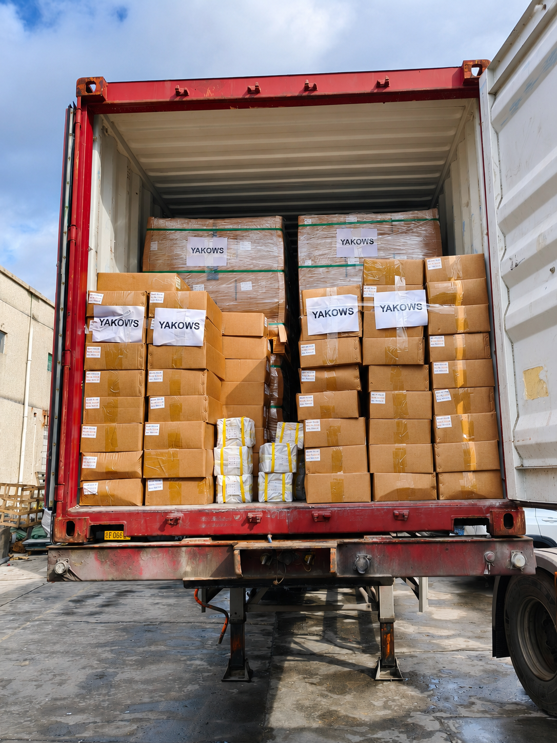 Completed container loading of HTV silicone rubber for shipment to Vietnam