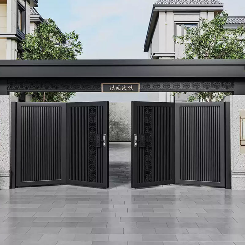 custom aluminum bi-fold gate