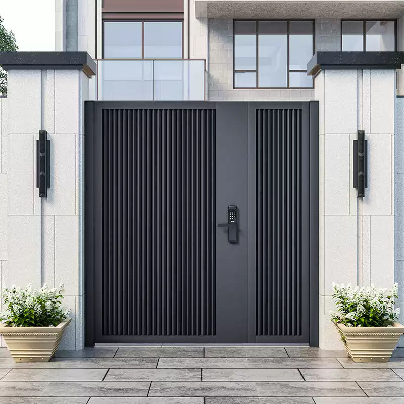 single aluminum swing gate