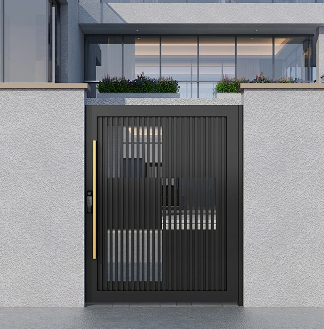 Pedestrian access gate used at park and public facility entrances