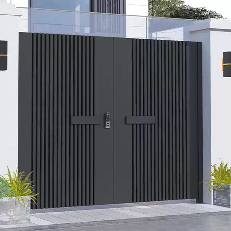 modern aluminum swing gate