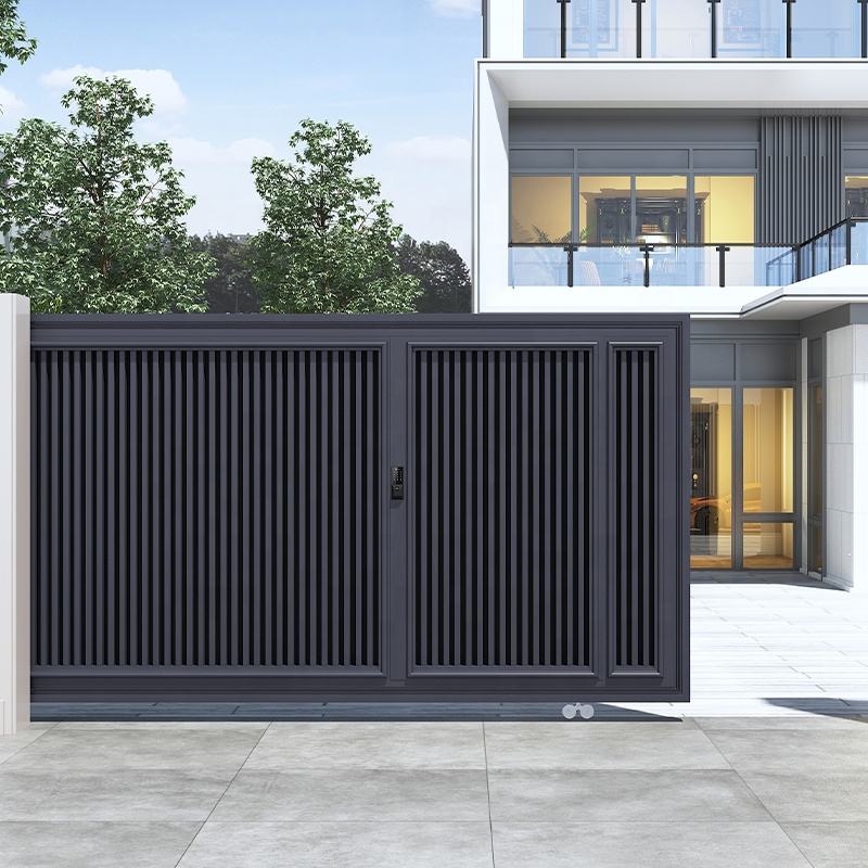 smart aluminum sliding driveway gate