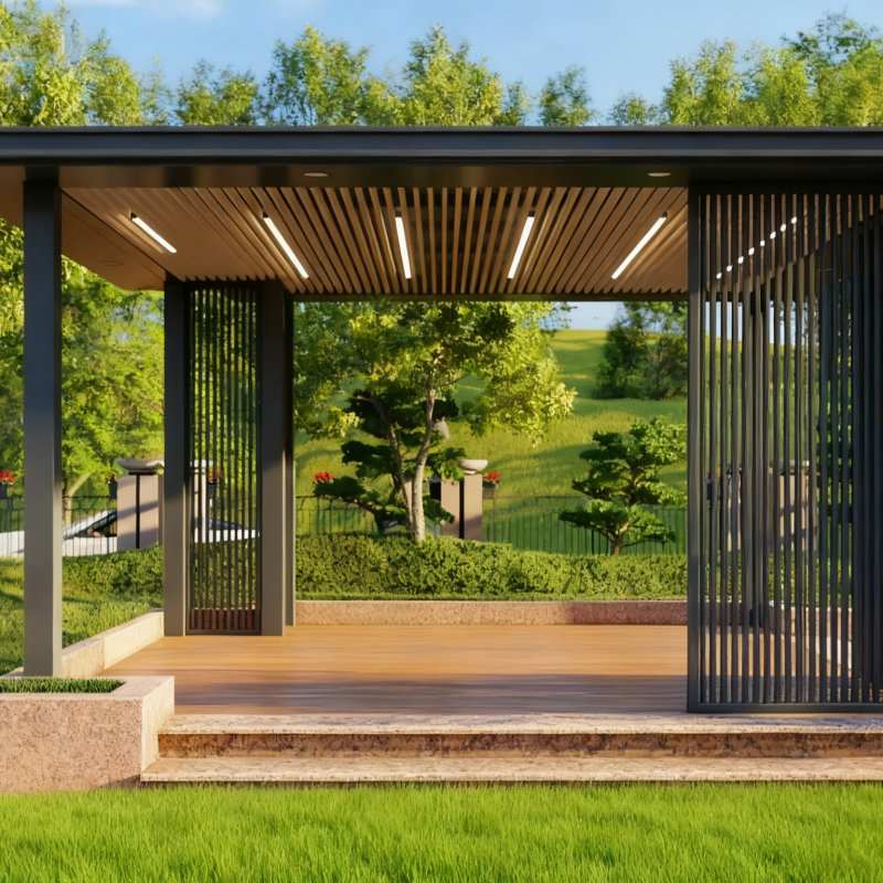 remote control aluminum pergola