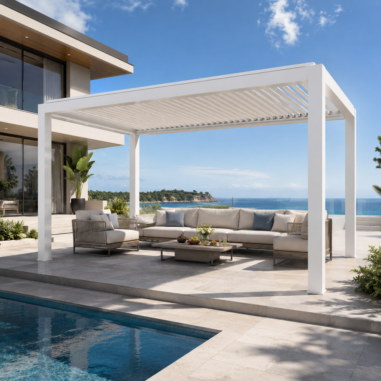 electric bioclimatic pergola
