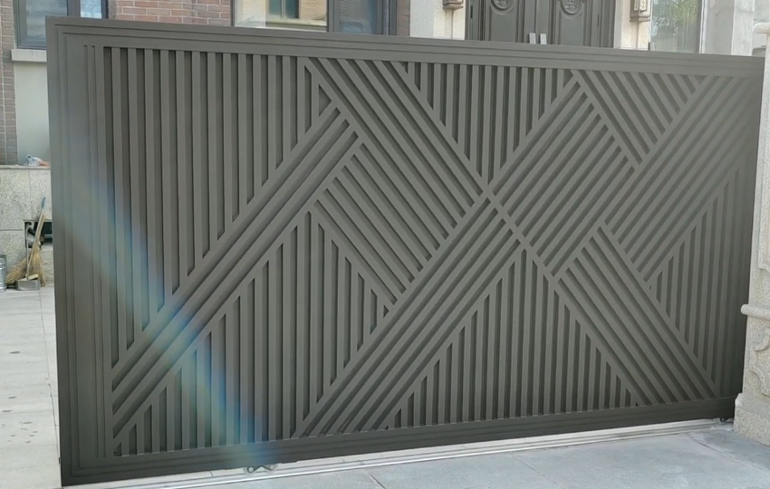 Aluminum Alloy Automatic Sliding Art Gate