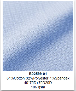 B02599-01 Cotton Poly Spandex