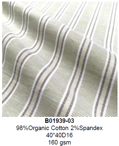 B01939-03 98% Organic Cotton 2% Spandex