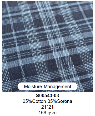 S00543-03 65% Cotton 35% Sorona Cotton-Sorona