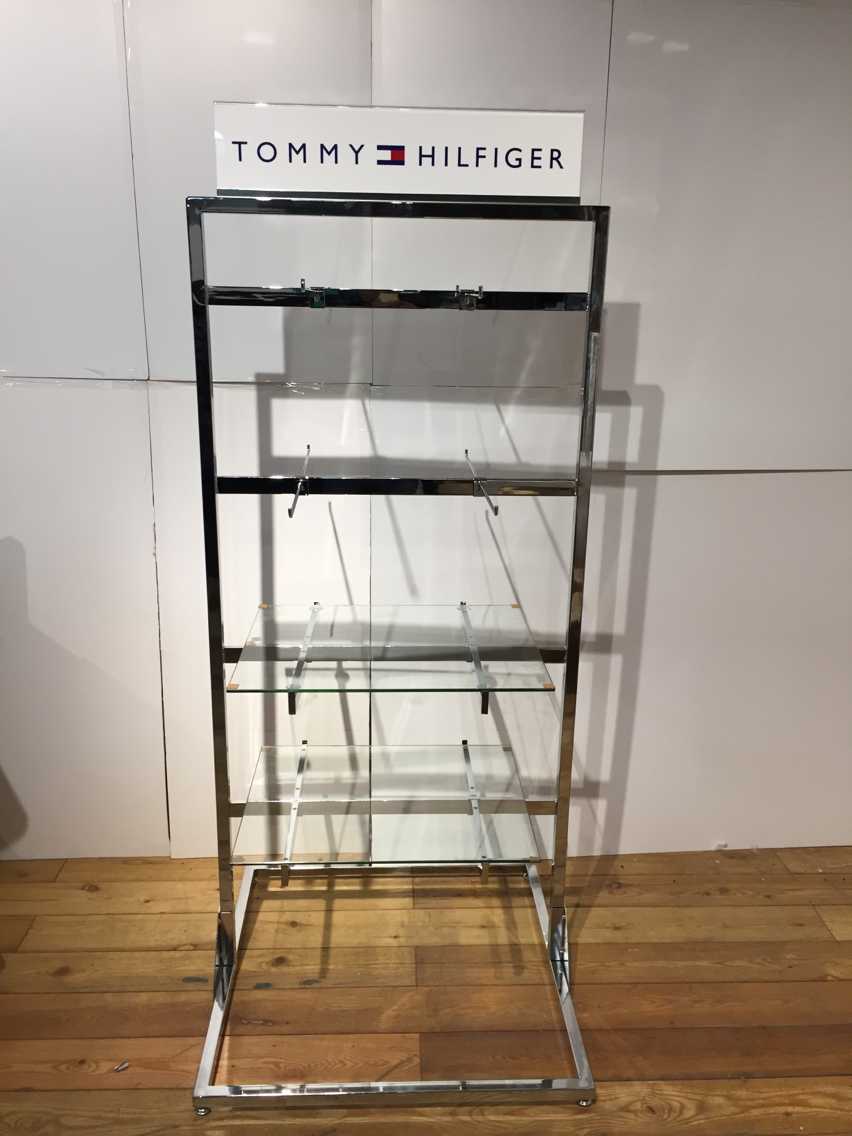 Custom retail POP display fixture supplied for a Tommy Hilfiger brand store program