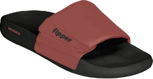 Fipper Slides rubber slipper with non-slip sole, cushioned footbed and slip-on fit