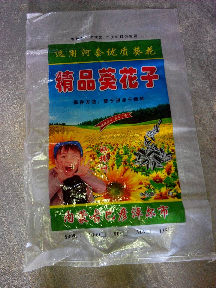 25 kg seed packaging bag used for bulk pumpkin seed and kernel shipments