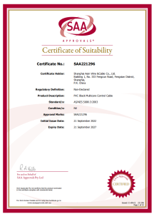 Certificate of Suitability (SAA)