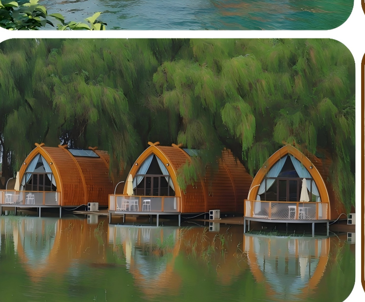 Floating Wooden Modular House