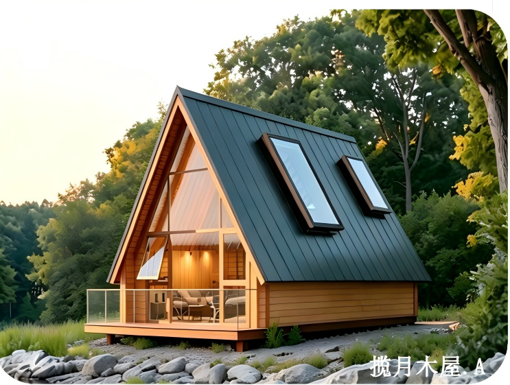 Two‑Story A‑Frame Wooden Modular House