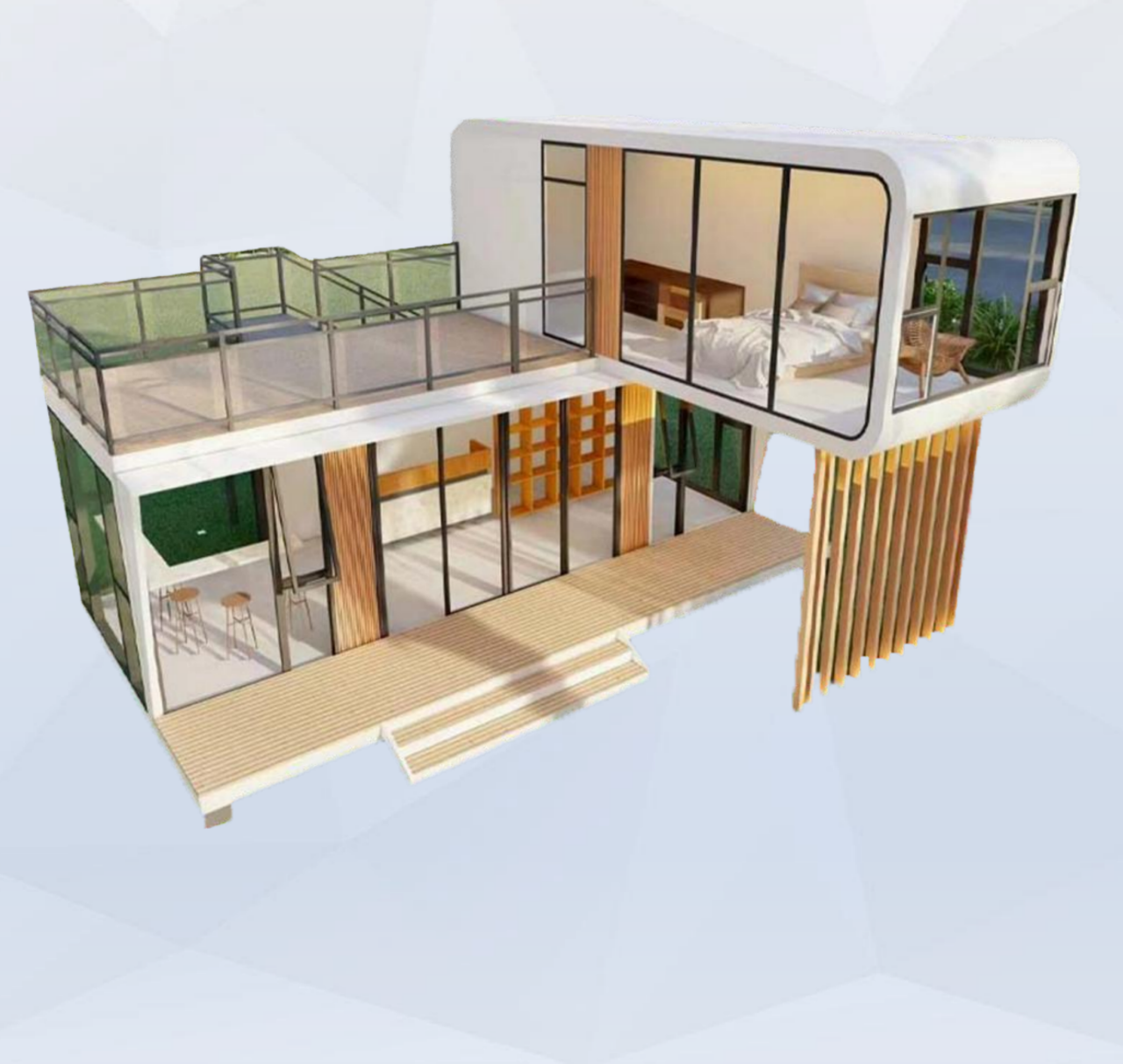 wo‑Story Space Capsule House