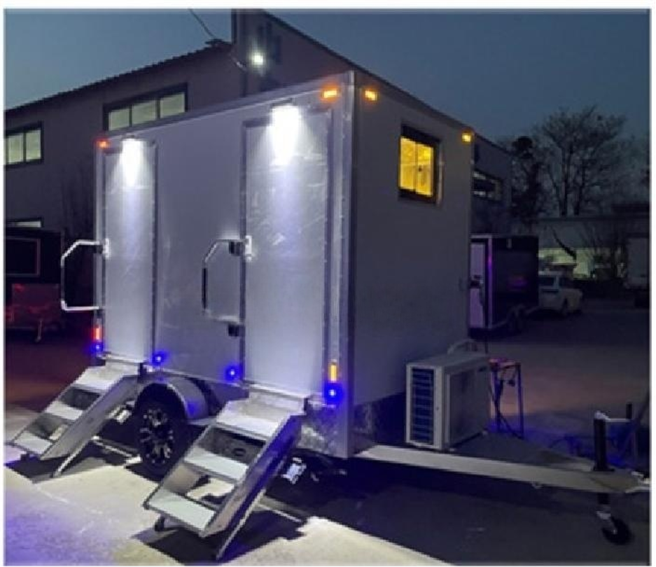 Steel‑Structure Trailer‑Mounted Toilet
