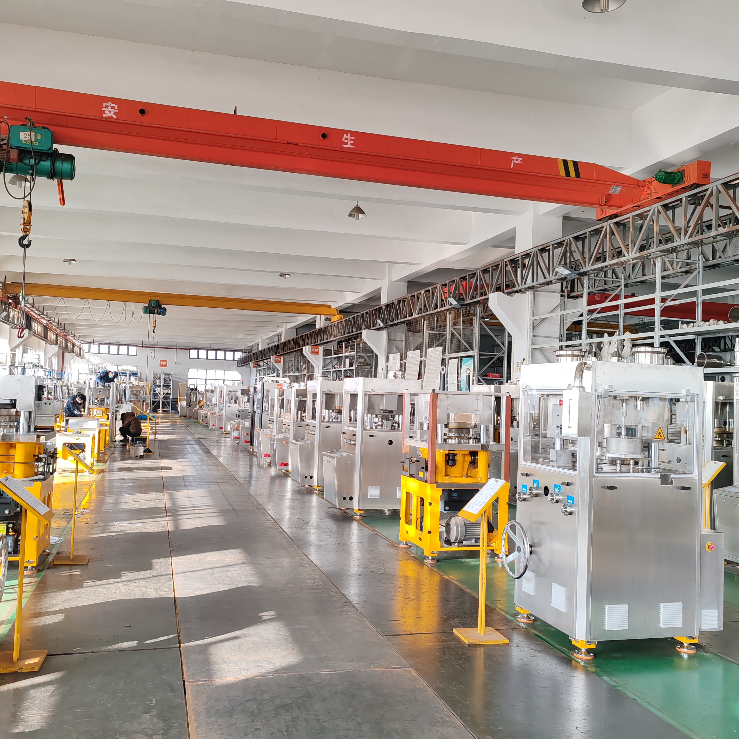 assemble line 4 for small tablet press