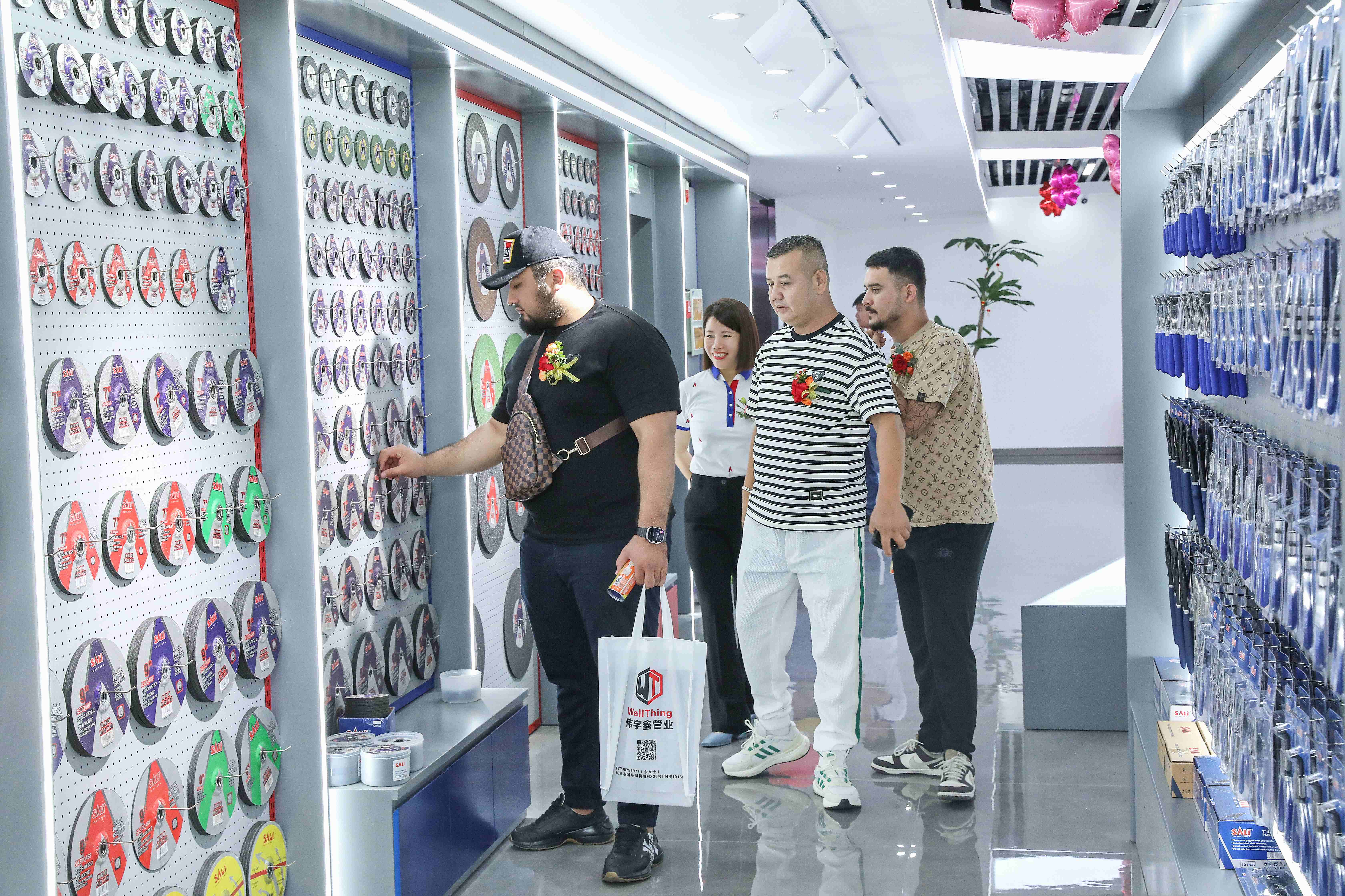 SALI showroom for product and sample evaluation by visiting buyers