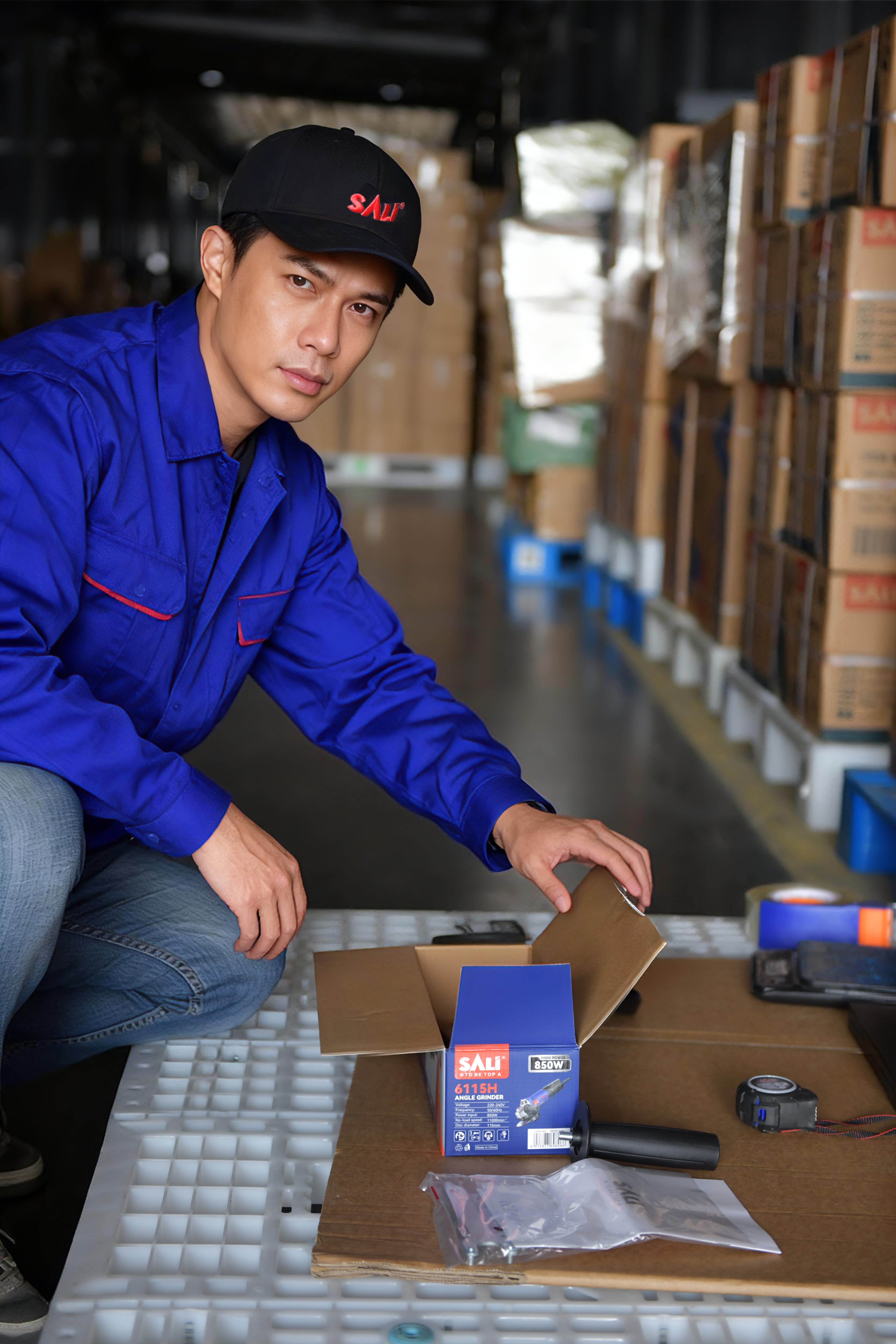 Batch quality inspection of cutting discs before shipment
