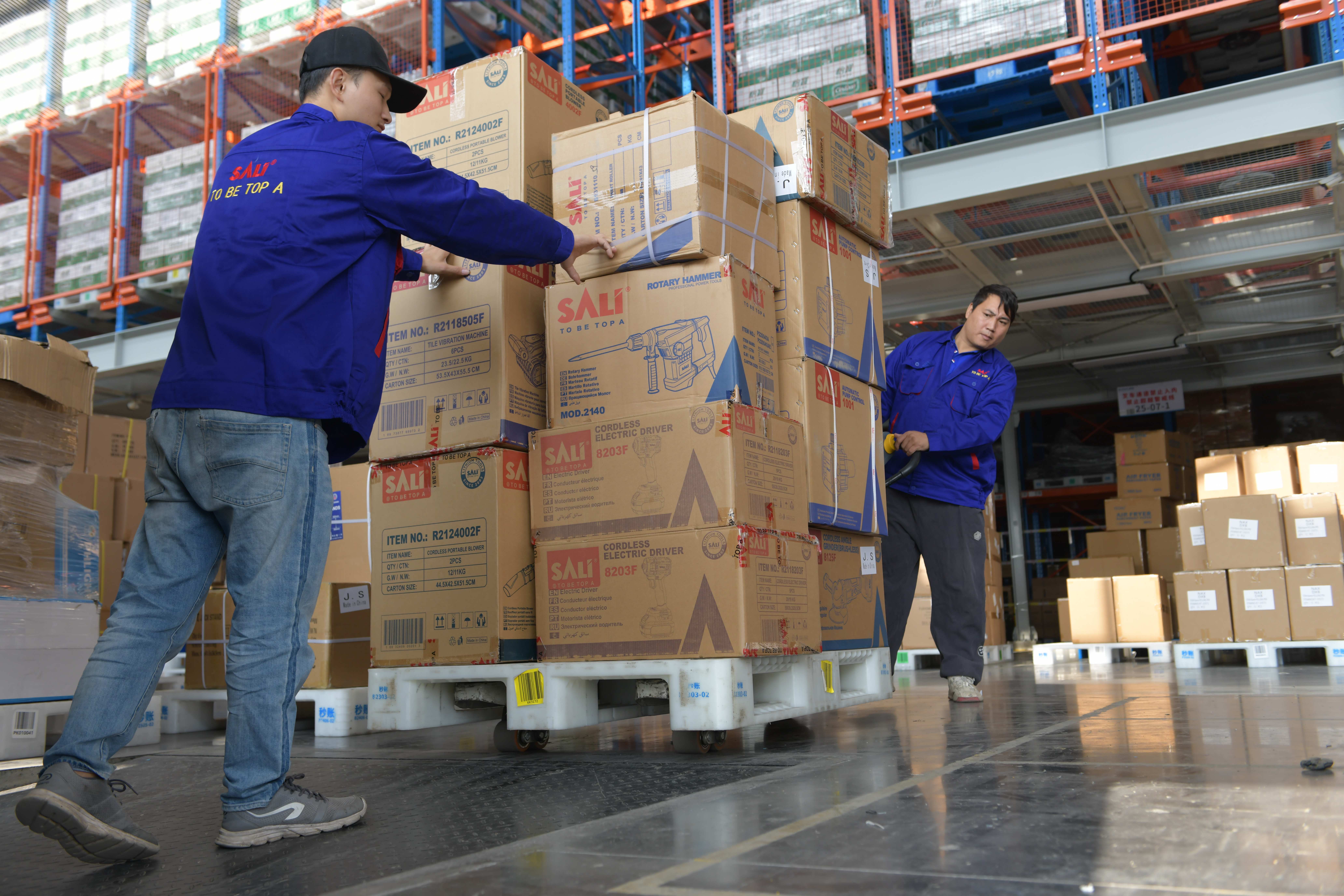 SALI grinding wheel order prepared for shipment to distributors