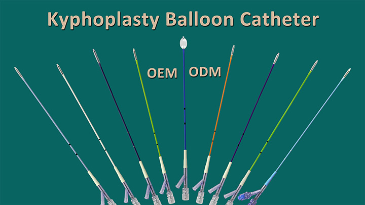 Changmei kyphoplasty balloon catheter with radiopaque markers