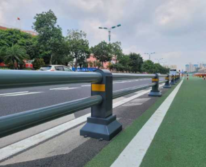 motorized/non-motorized lane separation guardrail