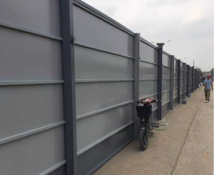 prefabricated steel construction hoarding