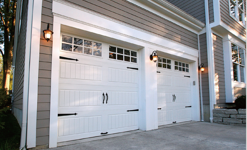 American Carriage House style sectional overhead garage door
