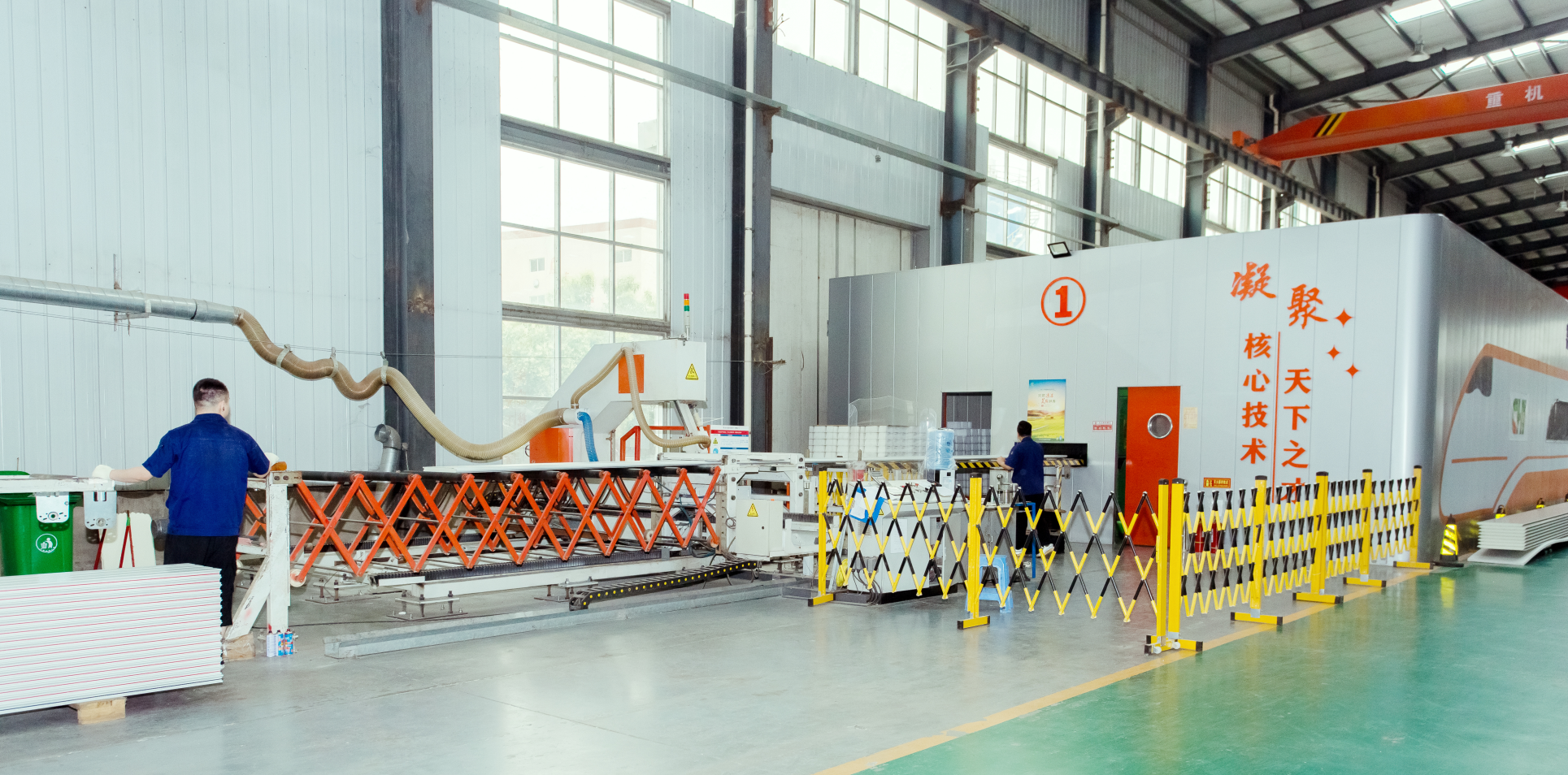 Special design and international advanced automaticcontinuous color steel panel pu panel production line 