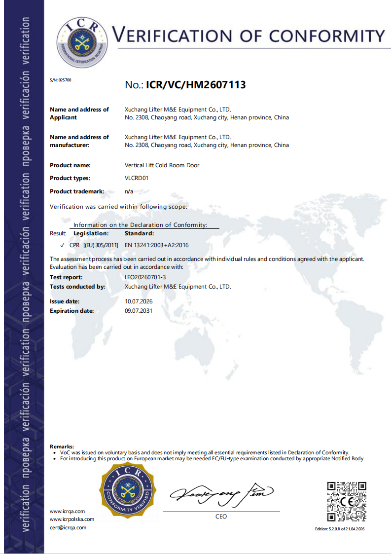 ECM Mark Type Approval Certificate