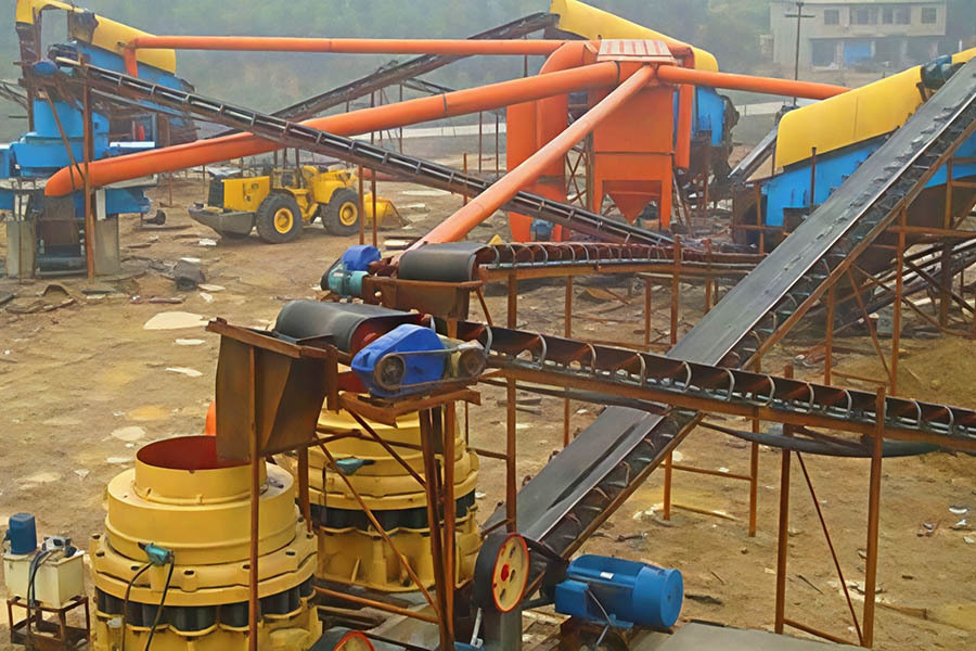 Aggregate crushing and screening site supplying graded stone for infrastructure construction