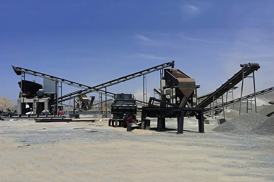 Aggregate crushing production line operating at an open-pit quarry site