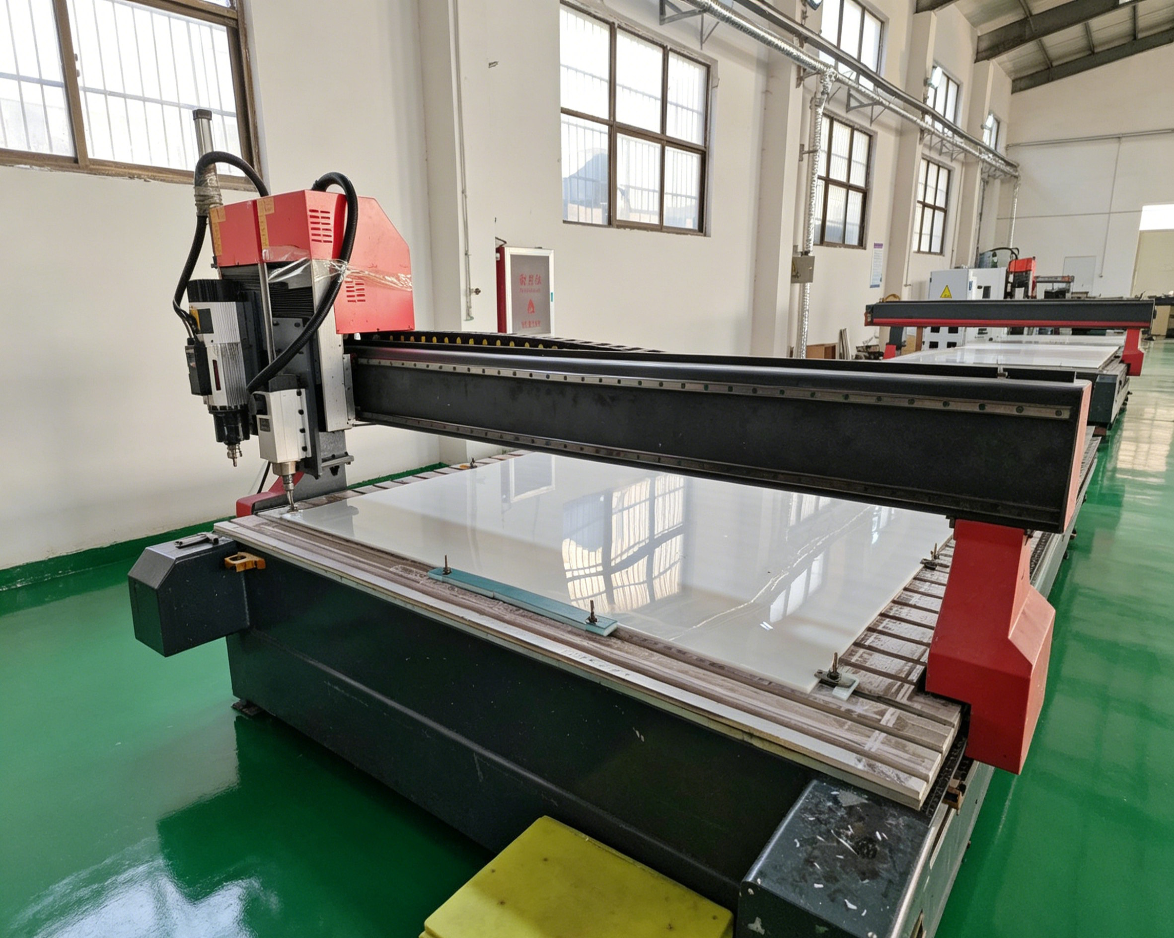 CNC machining of custom cut HDPE sheet
